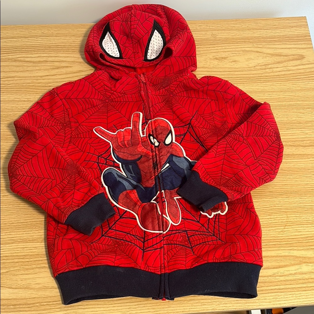 Red Spider-Man Hoodie for Kids